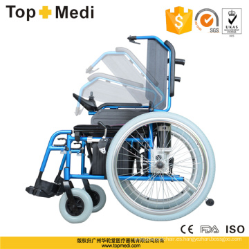 Silla de ruedas eléctrica plegable de aluminio Topmedi Medical Equipment